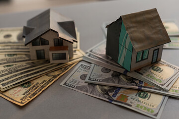 Investment. model house and money