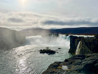 Goðafoss waterfall in Iceland