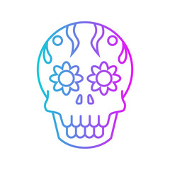 Dia De Muertos Gradient Style in Design Icon