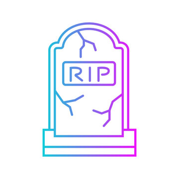 Grave Gradient Style in Design Icon