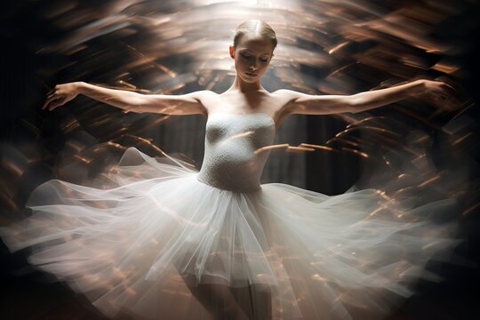 combining multiplex exposures photo of a ballerina