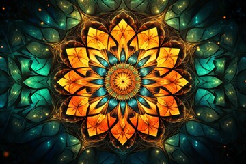 mesmerizing kaleidoscope style fractal 