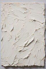 an image of crumbled cardboard on a white background, chalky, relief, white and gray