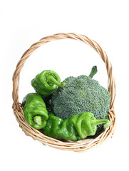 vegetables in basket