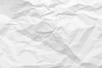 White clean crumpled paper