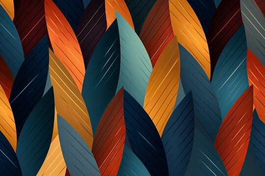 illustration of midcentury modern Armani pattern seamless full colo, Generative ai