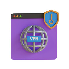 3D Model of Secure VPN in Purple. Purple Secure VPN Design in 3D.
3d illustration, 3d element, 3d rendering. 3d visualization isolated on a transparent background