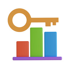 3D Model of Colorful Keyword Ranking. Colorful Keyword Ranking Design in 3D.
3d illustration, 3d element, 3d rendering. 3d visualization isolated on a transparent background