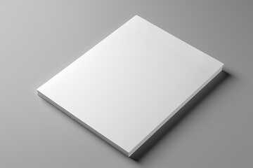 A4 Magazine Brochure 3D Rendering White Blank Mockup