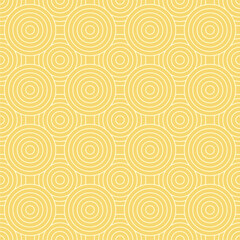 Chinese and Japanese seamless pattern on retro color background. Geometric rounded shape and swirl texture for background.