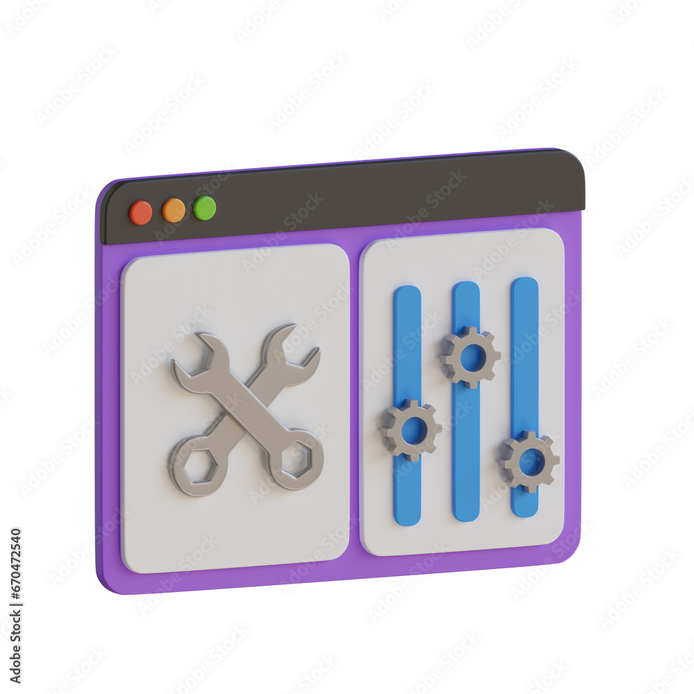 Aufkleber 3D Model of Web Setting. Web Setting Design in 3D. Intriguing 3D Model of Web Setting.
3d illustration, 3d element, 3d rendering. 3d visualization isolated on a transparent background