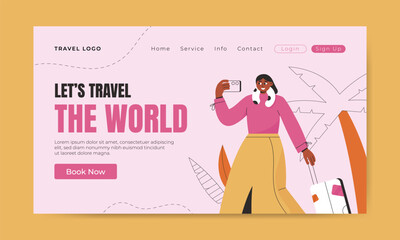Travel Landing page template