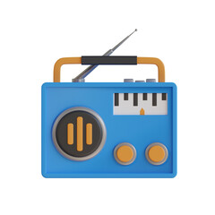3D Model of Blue Radio with a Stylish Design. Blue 3D Radio with Amazing Sound Quality.
3d illustration, 3d element, 3d rendering. 3d visualization isolated on a transparent background