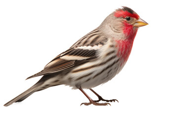Common Redpoll Bird Identification on Transparent background
