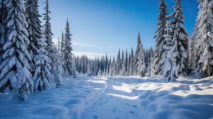 Fototapeta premium Nature's frozen treasures, intricate ice designs, fragile frost highlights, frost-kissed leaves, seasonal elegance, glistening winter adornment. Generated by AI.