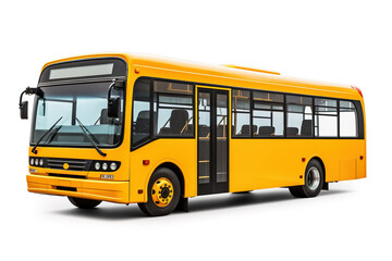 Obraz na płótnie Canvas Modern new city bus on white background.