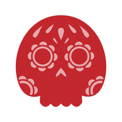 Mexican Skull Dual Tone Style in Design Icon