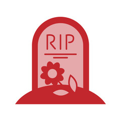 Tombstone Dual Tone Style in Design Icon