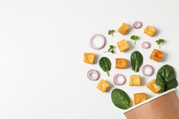 Fried tofu, delicious and tasty fried food