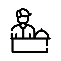 Food Vendor Male Icon