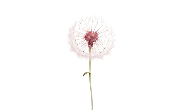Vibrant Dandelion Flower in Nature on Transparent background