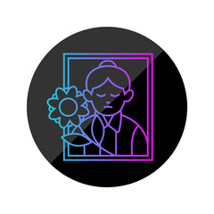 Man Rounded Style in Design Icon