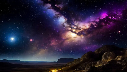 Fototapeta premium Extraterrestrial Frontiers: Surreal Landscapes