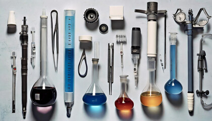 Fototapeta premium Scientific Essentials: Tools for Chemical Analysis