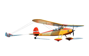 Airplane and Glider Ballet on isolated background
