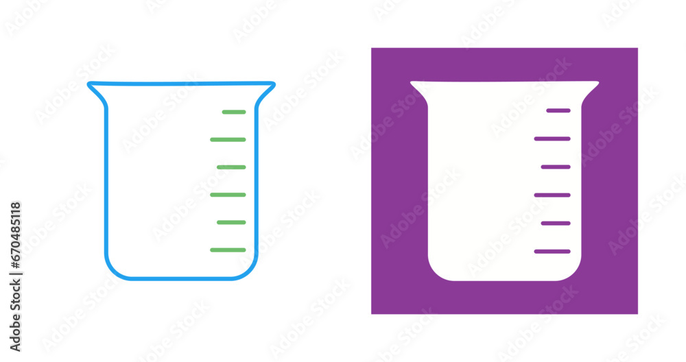 Poster measure chemical vector icon