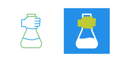 Holding Flask Vector Icon