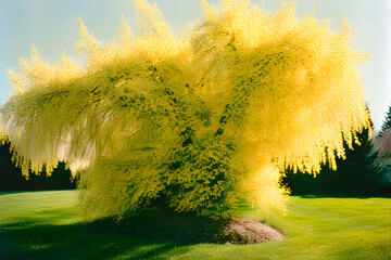 Please draw a lot of forsythia in full bloom.
Generative AI