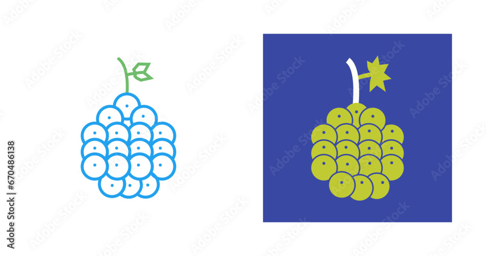 Wall mural Raspberry Vector Icon