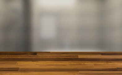 Spacious bathroom in gray tones with heated floors, freestanding tub. 3D rendering.. Blank paintings.  Mockup.. Texture Wooden parquet. Flooring. Seamless.