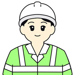 안전모를 쓴 사람