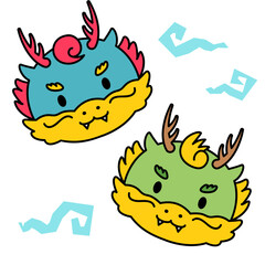 용 캐릭터 일러스트