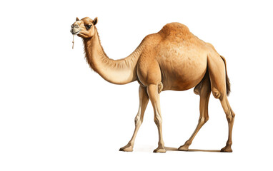 Camel Symbolizing Resilience on transparent background on Transparent Background