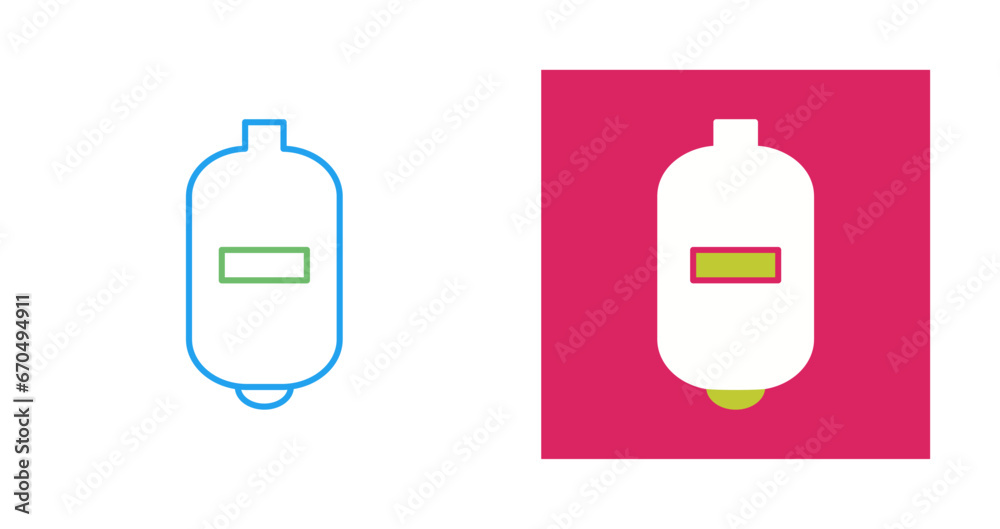 Wall mural expansion tank vector icon