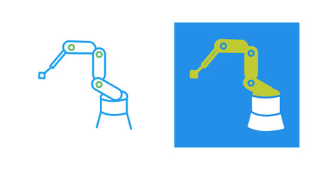 Industrial Robot Vector Icon