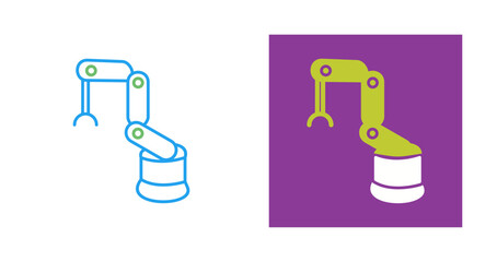 Industrial Robot Vector Icon