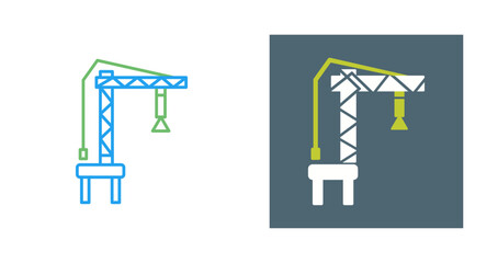 Harbor Crane Vector Icon