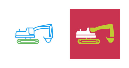 Excavator Vector Icon