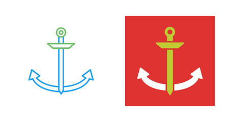 Fototapeta premium Anchor Vector Icon