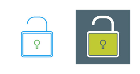 Open Lock Vector Icon Vector Icon