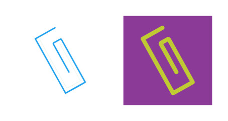 Paper Clip Vector Icon