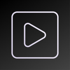 Play button icon vector illustration