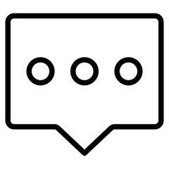 Chat Box Line Icon