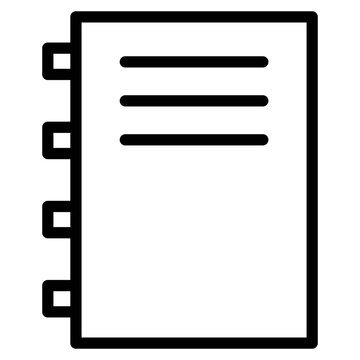Contack Book Line Icon