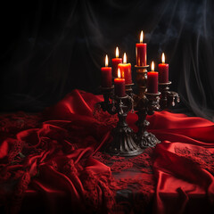 candles on the table - generative ai