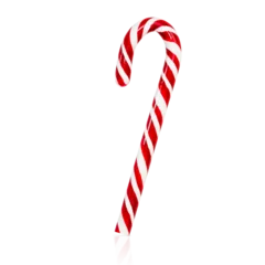 Abwaschbare Fototapete Candy cane isolated on white background. © TV24